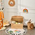 thumbnail image 3 of Costway 3-in-1 Kids Convertible Bench Toy Storage Box Wooden Activity Table & Chair Set, 3 of 9