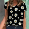 thumbnail image 1 of DEELLEEO Womens Summer Print Blouse Tees Short Sleeve T-Shirts Tops, 1 of 6
