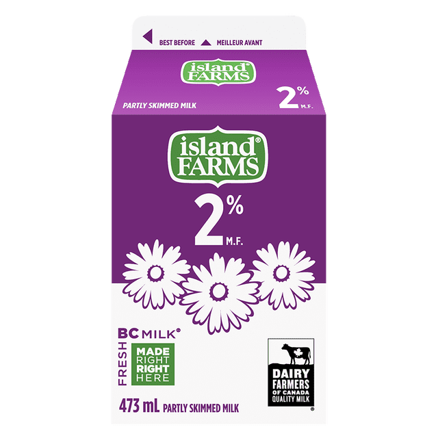 Island Farms 2% Partly Skimmed Milk 473ml