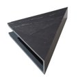 thumbnail image 3 of PALISADE Vinyl Waterproof Corner Shower Shelf Black Ice, 3 of 6