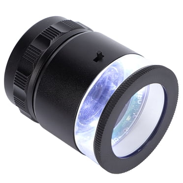 Measuring Magnifier, Optical Magnifying Glass Illuminated Magnifier Loupe Magnifier 6LED Illuminated  For Reading Newspapers For Exploring Science