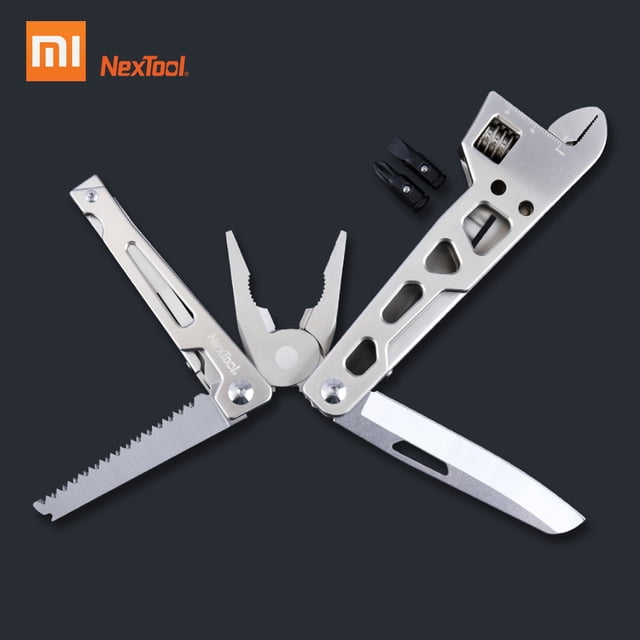 Amdohai Nextool Outil de Réparation de Bicyclette Multifonction 9 en 1 Outil de Survie de Terrain Clé Pliante Couteau Tournevis Pinces Outil de Survie Extérieur