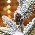 thumbnail image 4 of Flocking artificial Christmas tree, desktop cedar Christmas tree, indoor Christmas decorations, 4 of 5