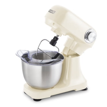Dash Tilt-Head 3.5qt Stand Mixer, 12 Speeds with Paddle, Dough Hook, and Whisk Attachments - Cream