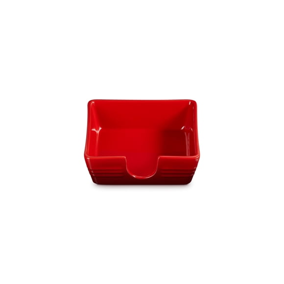 Le Creuset Porte-Serviette à Cocktail en Grès Signature, 6 Pouces, Cerise