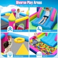 thumbnail image 4 of Patiojoy Kids Inflatable Bounce House Princess-themed Bouncy Castle with Slide Without Blower, 4 of 8