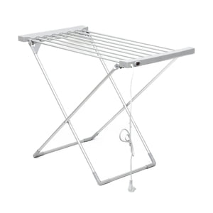 Lipstore Séchoir chauffant Séchoir à pliage chauffé Séchoir de chauffage Portable en alliage d'aluminium pliable électrique X Type Stand Adapté pour la lessive familiale usage de la maison séchage balcon