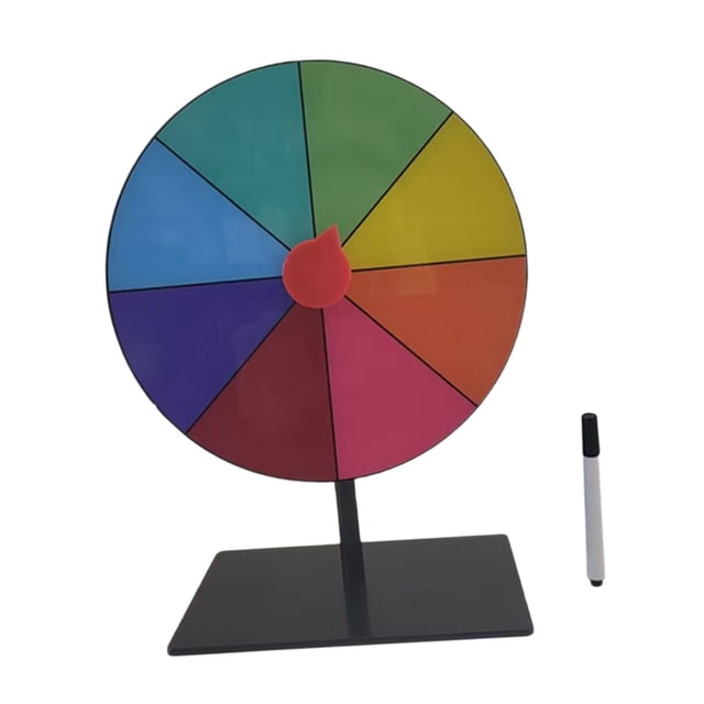 Abbracc Tabletop Prize Turntable Set Fortune Wheel for Supermarkets Restaurant Party 8 grid