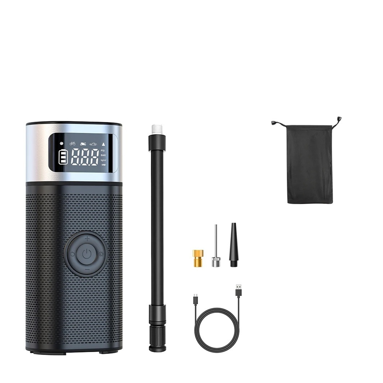 Wireless Air Compressor Air Pump Metal Case Inflator Car Tire Inflator Outdoor Tire Air Pump ,Easy to Use