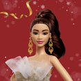 thumbnail image 2 of Fashion Doll Barbie Signature 2025 Holiday Light Brown Hair, 2 of 6