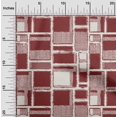 thumbnail image 2 of oneOone Polyester Spandex Maroon Fabric Geometrical Craft Projects Decor Fabric Printed By The Yard 56 Inch Wide, 2 of 4