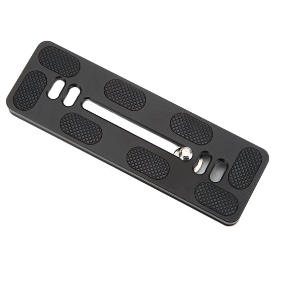 Plate Camera QR Durable Metal CNC Machined 38mm Arca Interface with 1 / 4 Inch Screw Non Slip Rubber Pads for Tripod Ball Head Aluminium Alloy