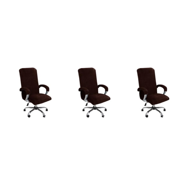 Transemion 1/2/3 3x Experience Unmatched Comfort And Elegance Chair Covers Wide Application brown XL 3PCS