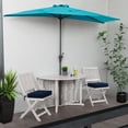 thumbnail image 3 of CorLiving Versa 8.5ft Outdoor Patio Half Umbrella with Steel Frame for Small Spaces, 3 of 9