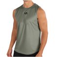 thumbnail image 2 of Styesk Tank Tops Men Fashionable Men's Round-neck Solid Color Mesh Drying Sleeveless, 2 of 6