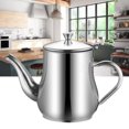 thumbnail image 4 of Stainless Steel Oil Can Multifunction Leakproof Heat Resistance Oil Bottle Vinegar Pot for Kitchen 48oz (with Filter), 4 of 10