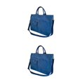 thumbnail image 1 of kurtrusly Style With Trendy And Spacious Tote Bag Fashionable And Versatile Messenger Bag navy blue 2Set, 1 of 6