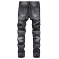 thumbnail image 3 of Birdeem Mens New Fashion Have Pockets Button Zipper Personality Denim Trend Jeans, 3 of 11