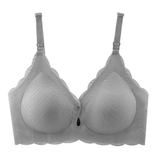 Women‘s Bra Wireless Maternity Seamless Front Buckle Breastfeeding Bra With Pads