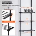 thumbnail image 3 of KFFKFF Bathroom Storage Above Toilet, 4-Level Adjustable Bathroom Organizer, Eco-friendly Steel 53"-132" High Storage Shelf Rack, Simple to Assemble Laundry Room Optimizer, 3 of 9