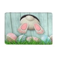 thumbnail image 2 of Easter Day Door Mat - Durable Front Door Mat - Bath Rug Super Absorbent Quick Dry - Rubber Backing Non Slip Washable Bathroom Floor Mats -Green 16x24 IN, 2 of 8