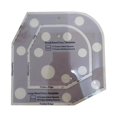 thumbnail image 1 of Clearance! Bowl Cozy Template Cutting Ruler Set Acrylic Transparent Quilting Bowl Templates for Hot and Cold Food Bowl Rack Diy Kitchen Art Craft Acrylic Stencil Cut On Fold Template Sewing, 1 of 9