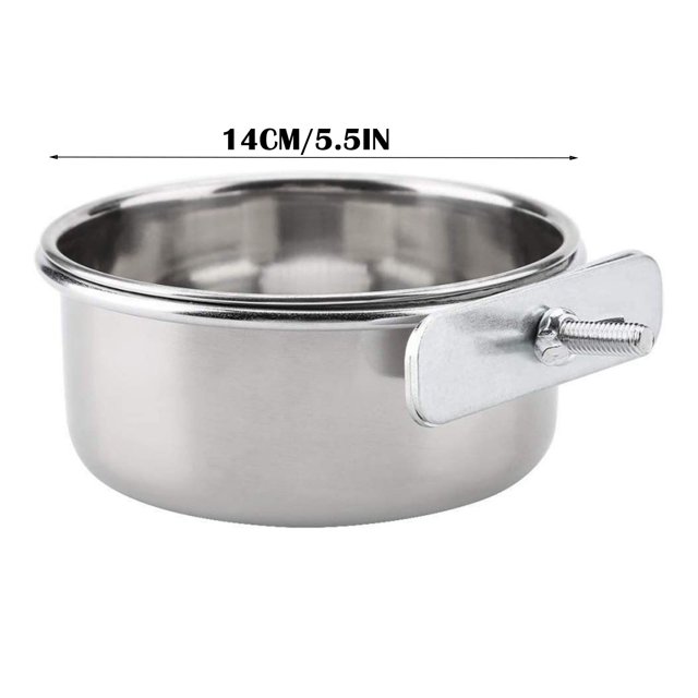 Stainless Steel Bird Feeder Food Box With Water Cup