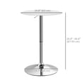 thumbnail image 3 of HOMCOM Table de Bar Ronde, Housse en Similicuir pour Table Bistro à Hauteur Réglable, 3 of 10
