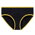 thumbnail image 4 of FhsagQ Panties Women's Panties Plus Size Women's Seamless Solid Color Simple Color Edge Low Rise Underwear Panties for Women Set with Stockings Women Panties Open Underwear Yellow XXL, 4 of 4