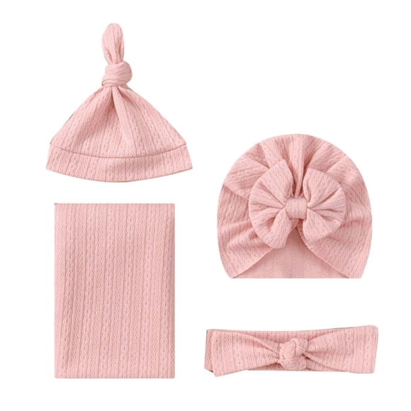 Feltree Wrap Blanket Baby Turban Hat Bowknot Headband Blanket Infant Sleeping Bag Shower Gift Baby Bedding Crib Sets Boy Baby Bedding Baby Bedding Crib Sets