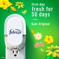 thumbnail image 4 of Febreze Plug In Air Freshener, Odor-Fighting Scented Oil Starter Kit, Gain Scent, 1 Warmer + 4 Refills, 4 of 9