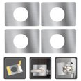 thumbnail image 2 of SHISUYAN 4 Pcs Plaques de Renforcement de Porte Plaques de Percussion de Porte Plaques de Bouton de Porte en Acier Inoxydable, 2 of 6
