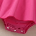 thumbnail image 4 of NIEWTR Infant Baby Girl Color Block Ruffle Halter Dress Sleeveless Backless Sundress Summer Outfits(Pink,12-18 Months), 4 of 7