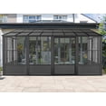 thumbnail image 2 of Gazebo Penguin Florence Solarium Mural 10 Pi x 16 Pi Toit En Polycarbonate Noir, 2 of 12