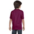 thumbnail image 2 of Hanes Boy`s 5.2 oz COMFORTSOFT HEAVYWEIGHT T-Shirt, S, Maroon, 2 of 5