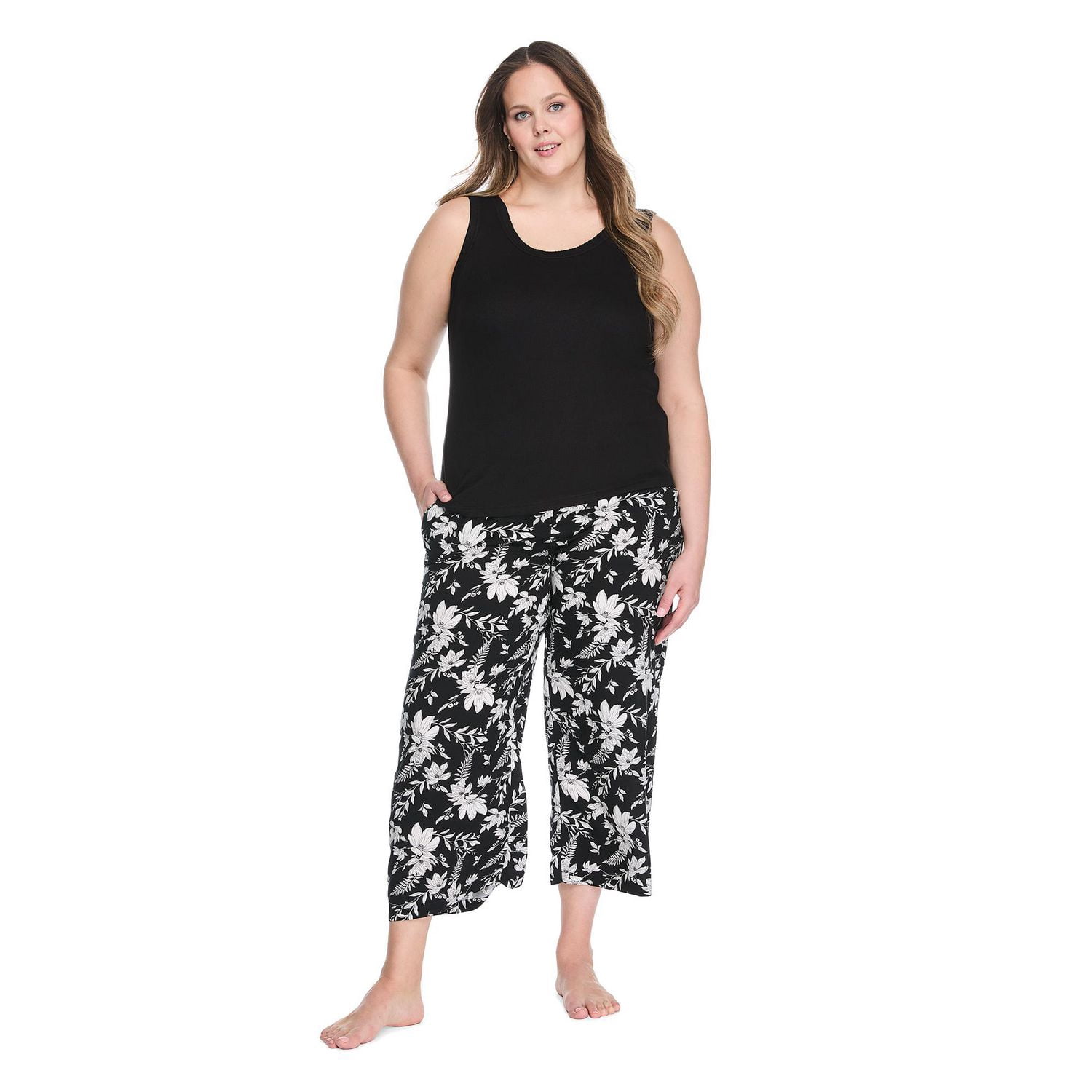 Pyjama 2 pièces avec capri George Plus pour femmes