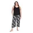 thumbnail image 1 of George Women's Plus Two Piece Capri Pajama Set, 1 of 6
