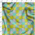 thumbnail image 3 of Soimoi Green Poly Georgette Fabric Abstracts Abstract Fabric Prints By Yard 52 Inch Wide, 3 of 6