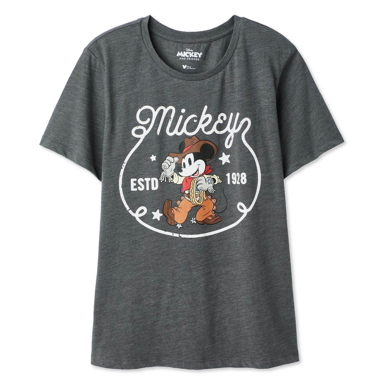 T-shirt avec imprimé graphique Mickey Mouse Disney pour femmes