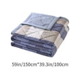 thumbnail image 4 of Sentmoon Blankets Summer Blanket Queen Size Washed Summer Quilt Summer Cool Quilt Air Conditioning Quilt Thin Quilt Embossed Gift Live Home Students Dormitory Quilt, 4 of 7