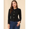 thumbnail image 2 of INSPIRE CHIC Veste Courte Légère à Boutons Vintage d'Automne pour Femme avec Poches, 2 of 6