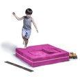 thumbnail image 2 of Jaxx Zipline Modular Kids Loveseat & Ottomans, Fuchsia, 2 of 8