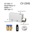 thumbnail image 2 of Pneumatic Vacuum Generator Suction Cup Negative Pressure Control, Air Exhaust Ejector CV-10HS CV-15HS CV-20HS CV-25HS ,Widely Used, 2 of 7