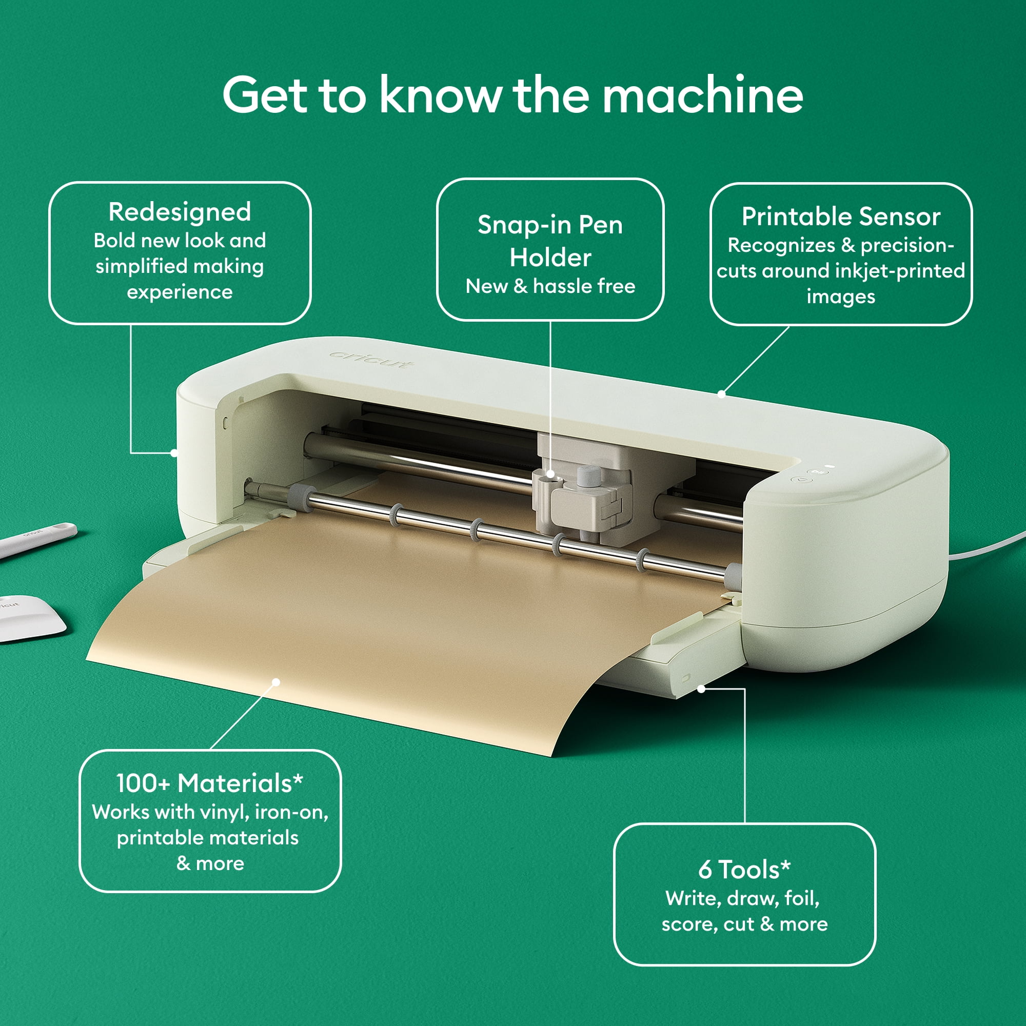 Cricut Explore™ 5 Machine De Découpe Ensemble de démarrage, Taupe