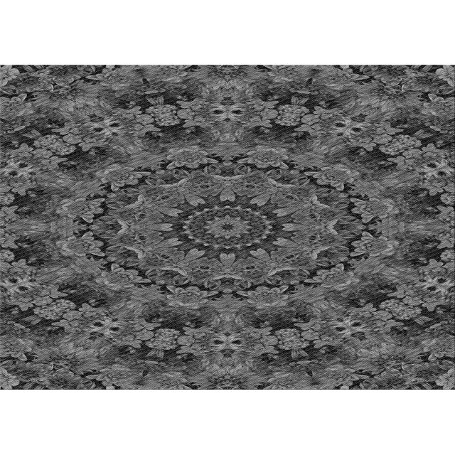 Ahgly Company Machine Washable Indoor Rectangle Transitional Gray Area Rugs, 7' x 10'