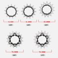 thumbnail image 2 of kurtrusly Bike 13T Single Speed Flywheel Aluminum Alloy Conversion Kit red, 2 of 8