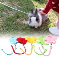 thumbnail image 3 of Angel Wing Rabbit Harness Kitten Pet Leash Adjustable Training Cotton Cat Kitten Pet Rope Bunny Hamster Outside Clothes for Goose Hen Red XS, 3 of 9