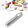 thumbnail image 1 of Stainless Steel Keychain Holder Mini Portable Organizer Compact Fob with Professional Sealing Design for Outdoor Travel Camping Emergency Pills, 1 of 7