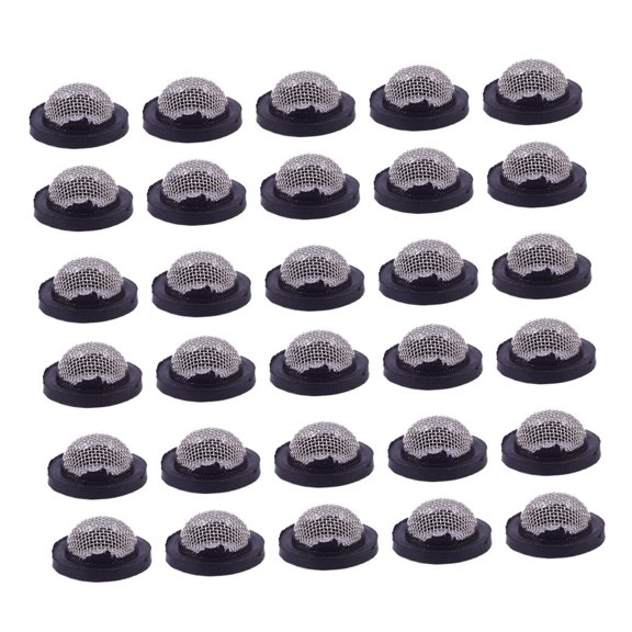 40pcs Gasket Sink Filter Faucet Screen Stainless Hose Water Hose Sprayer Nozzle Shower Hose Washer Sink Faucets Parts Washers Strainer Rubber Seal Ring Stainless Steel Black