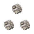 thumbnail image 1 of Maytalsory Deluxe Stretch Crystal Ring Unique For Statement Of Love Fashionable Inlaid Ring silver 4 rows 3Set, 1 of 6